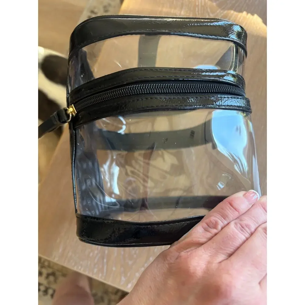 VS Beauty Victoria's Secret Clear Cosmetic Travel Case Toiletry Bag NEW